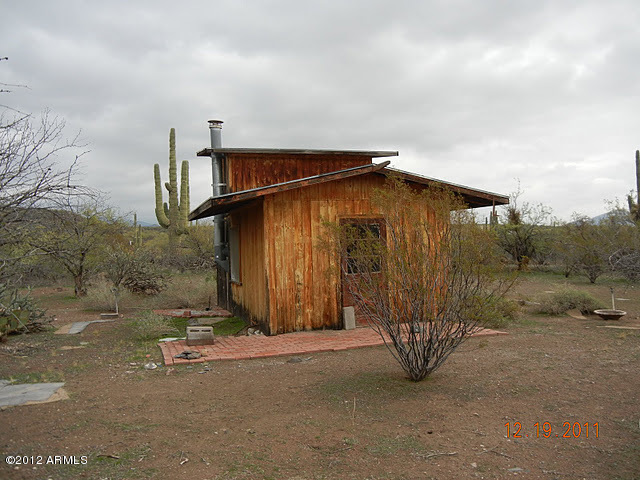 47421 North New River Road New River, AZ 85087 - Photo 19 of 23 a view of backyard with small cabin