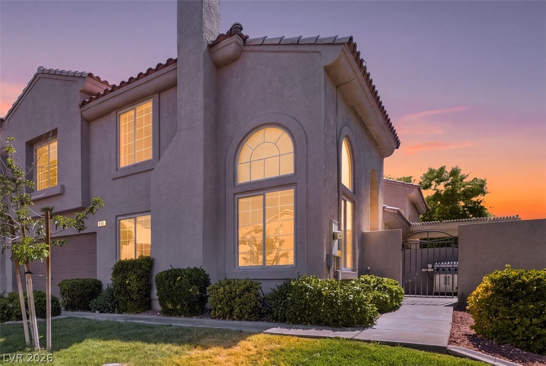 505 Rafkin Place Henderson, NV 89052 - Photo 35 of 35 Enjoy the warm glow of an evening Henderson sky.