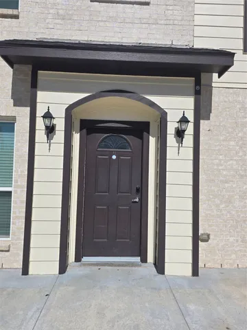 a view of front door