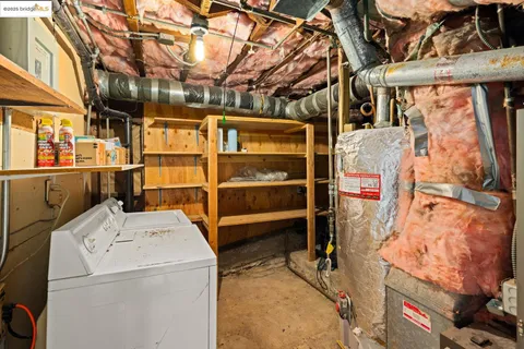 a view of storage and utility room