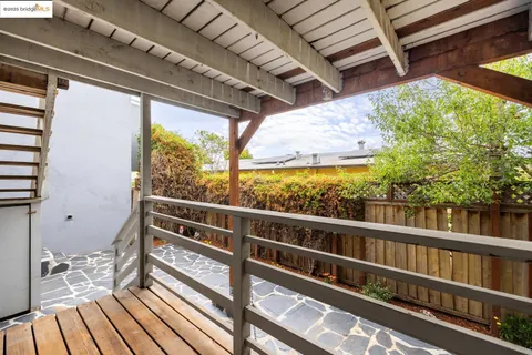 a view of city from a balcony