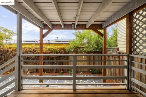a view of a city from a balcony