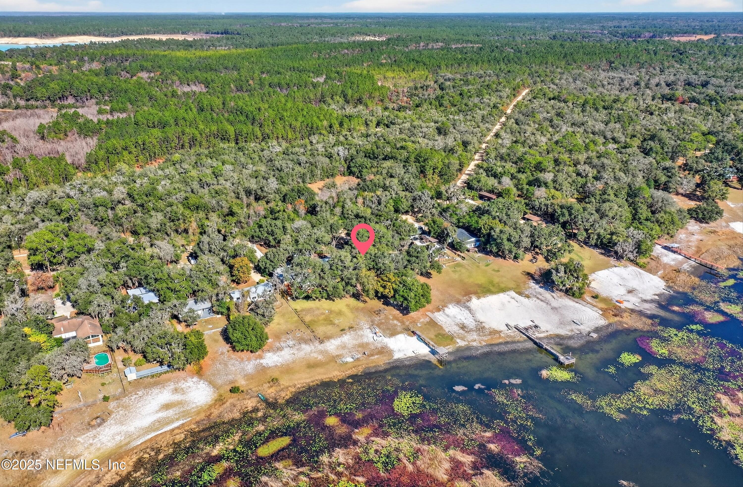 5857 White Sands Road Keystone Heights, FL 32656 - Photo 28 of 32 Aerial Lake2