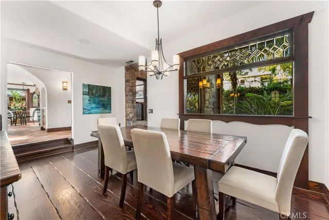 a view of yard from deck having patio