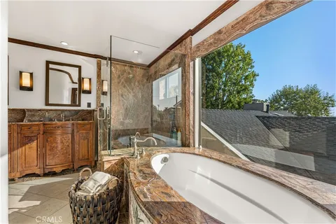 a backyard of a house with seating space