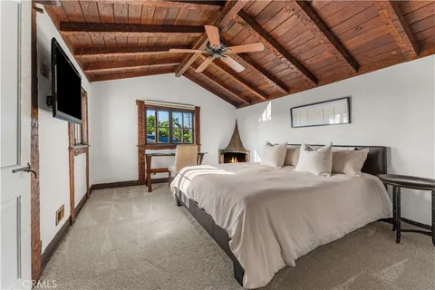 a view of a large building with an ocean view