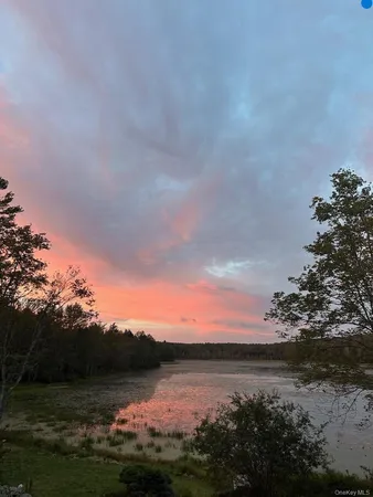 a view of sunset