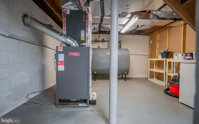 a view of storage and utility room