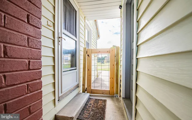 a view of a door with a glass door