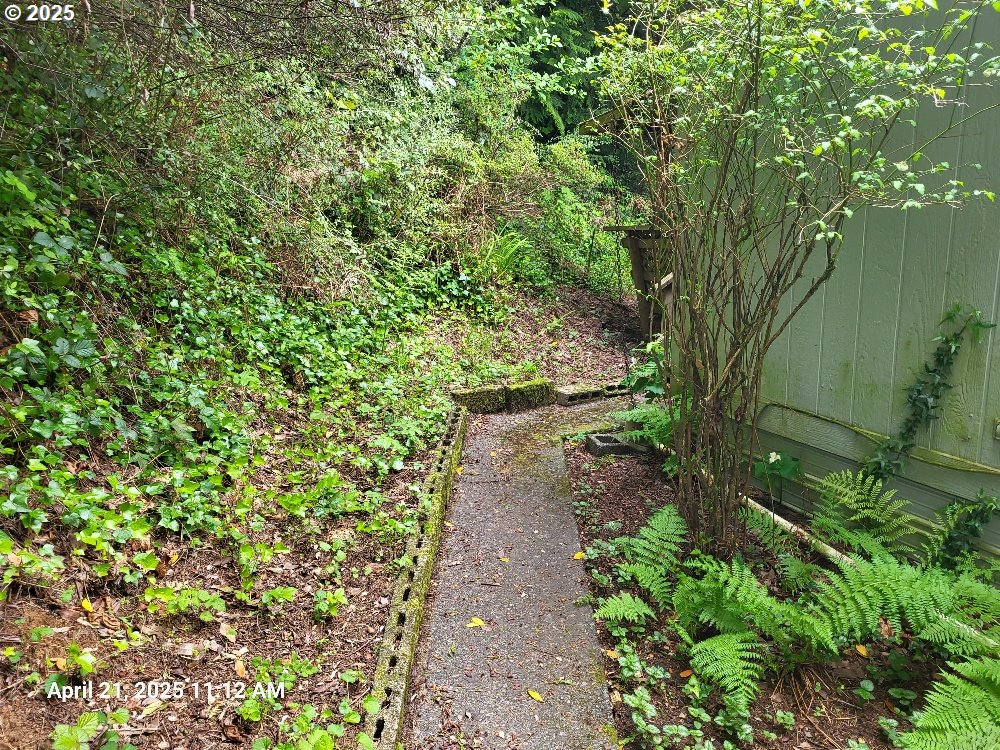 1050 North Cedar Point Road Coquille, OR 97423 - Photo 27 of 29 a backyard of a house with lots of green space