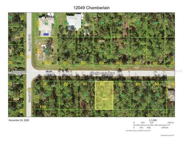 $19,500 | 12049 Chamberlain Boulevard, Port Charlotte, FL 33953