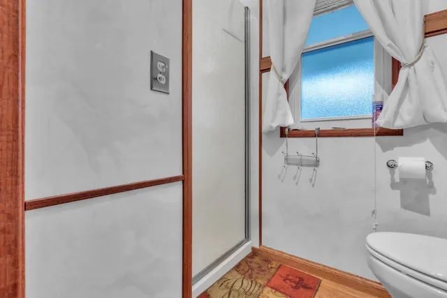 a view of a yard with trees