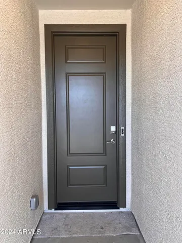 a view of front door