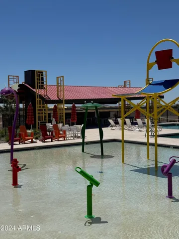 a room with furniture