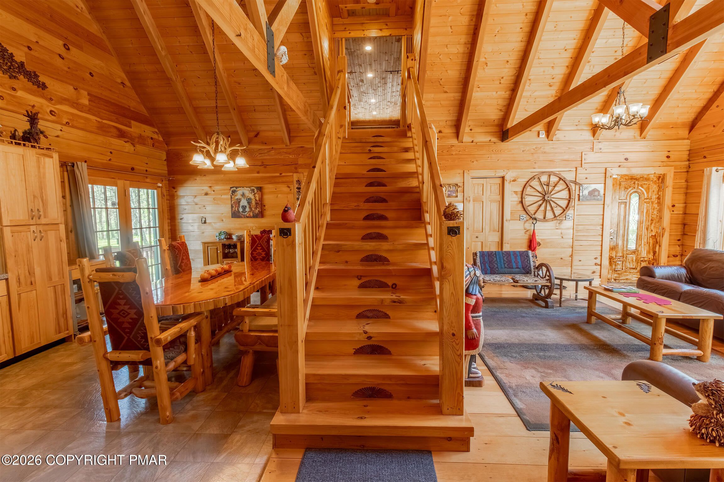 1160 Bluebird Lane Bushkill, PA 18324 - Photo 14 of 44 a view of entryway with livingroom and wooden floor