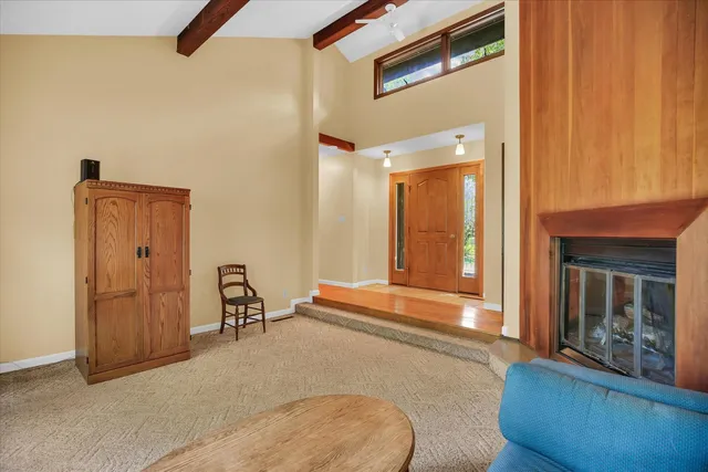 a view of a door of the house