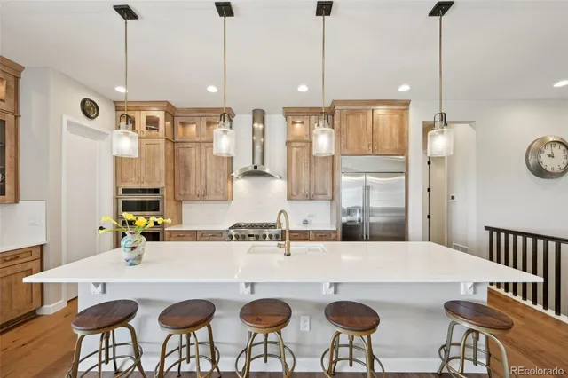 a workspace with furniture and wooden floor