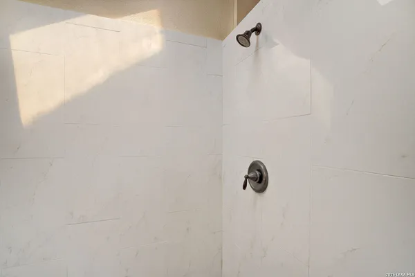 a close view of shower tap