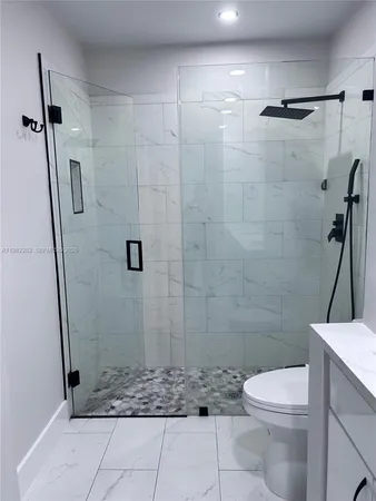 a view of a wooden closet