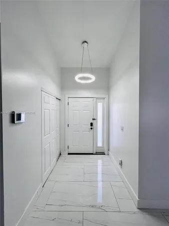 a front view of a house with entryway