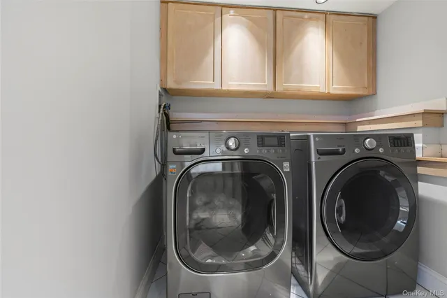 a view of a house with a large window