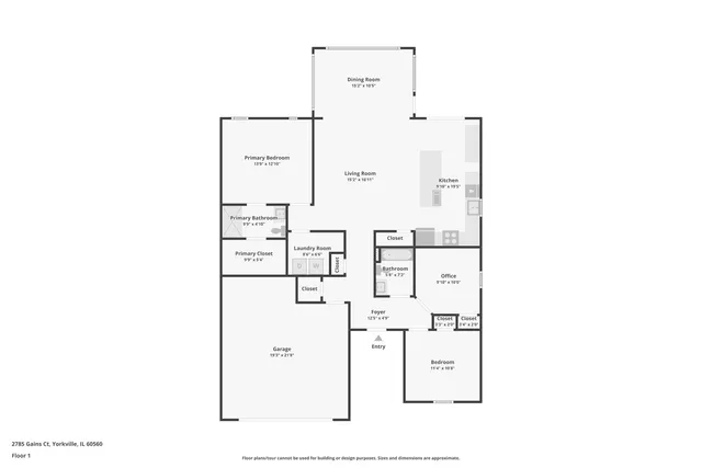 $394,900 | 2785 Gains Court, Yorkville, IL 60560