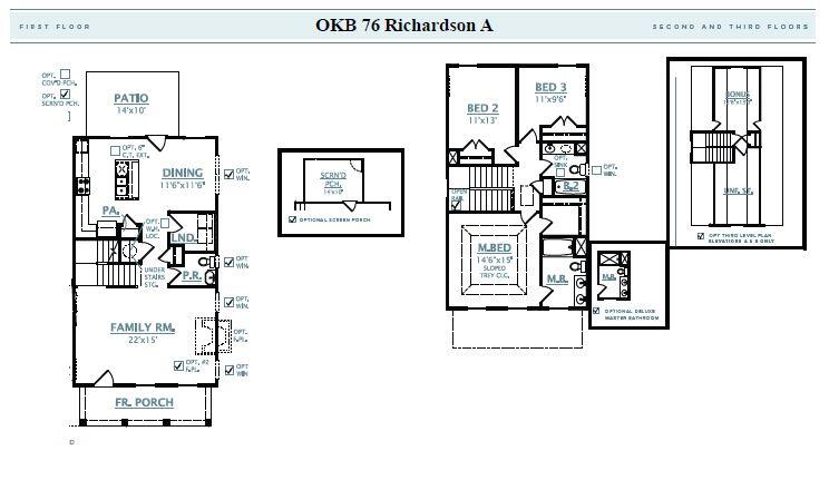 1257 Crooked Oak Road Charleston, SC 29492 - Photo 28 of 28 OKB 76 Floor Plan Richardson A