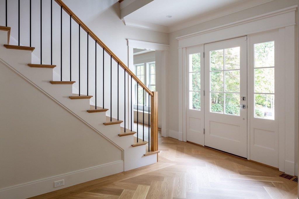 36 Yorkshire Road Dover, MA 02030 - Photo 3 of 9 a view of an entryway with staircase