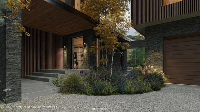 a view of a house with a plants