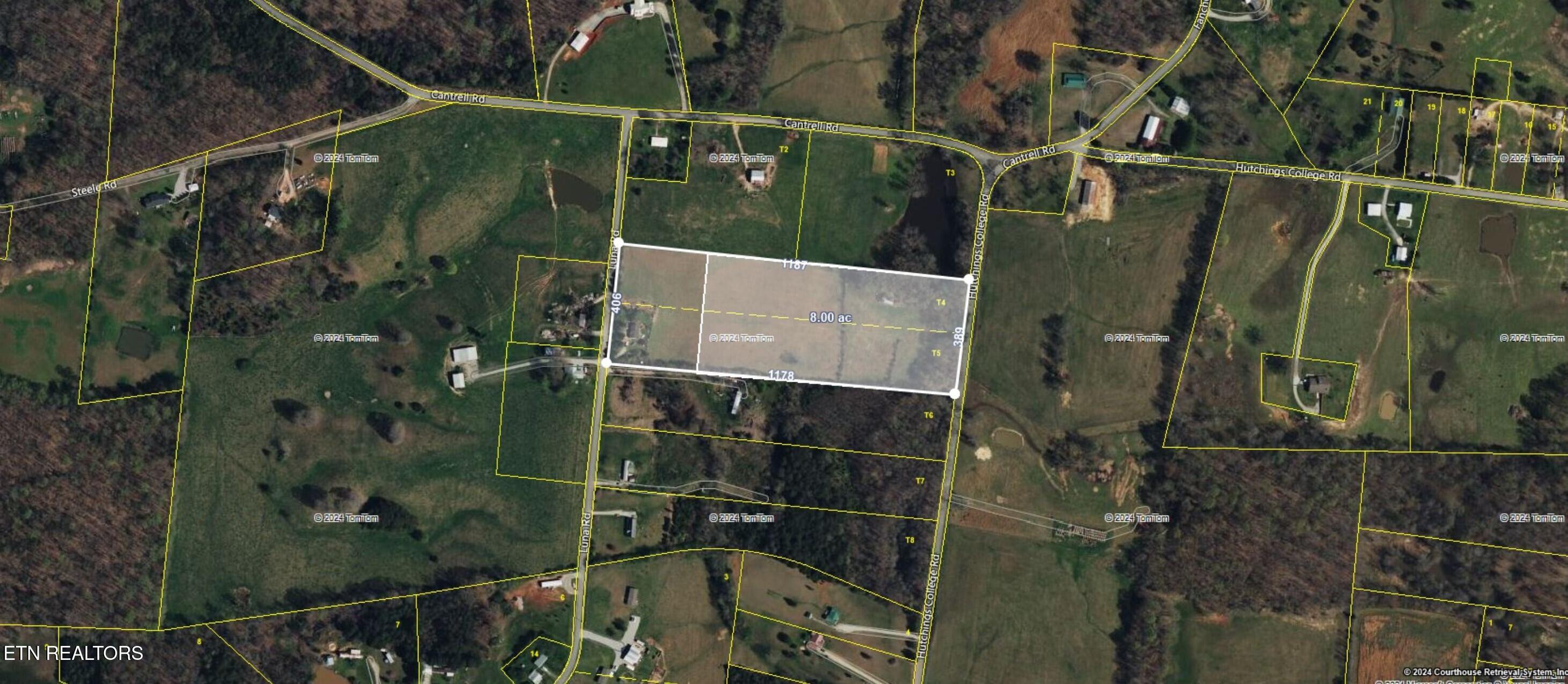 8-acres Hutchings College Road Sparta, TN 38583 - Photo 9 of 17 CRS Data - Property Map for 876 Luna Rd