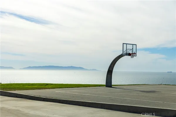 a view of a lake with a ocean view