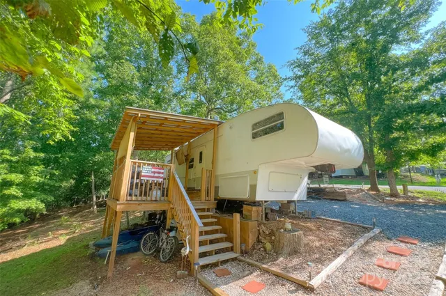 a view of outdoor space and deck