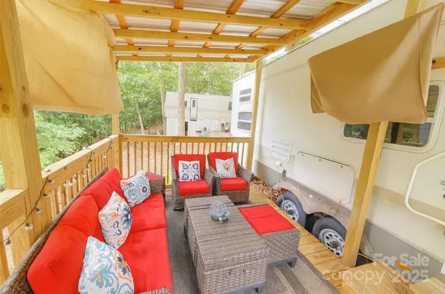 a view of outdoor seating