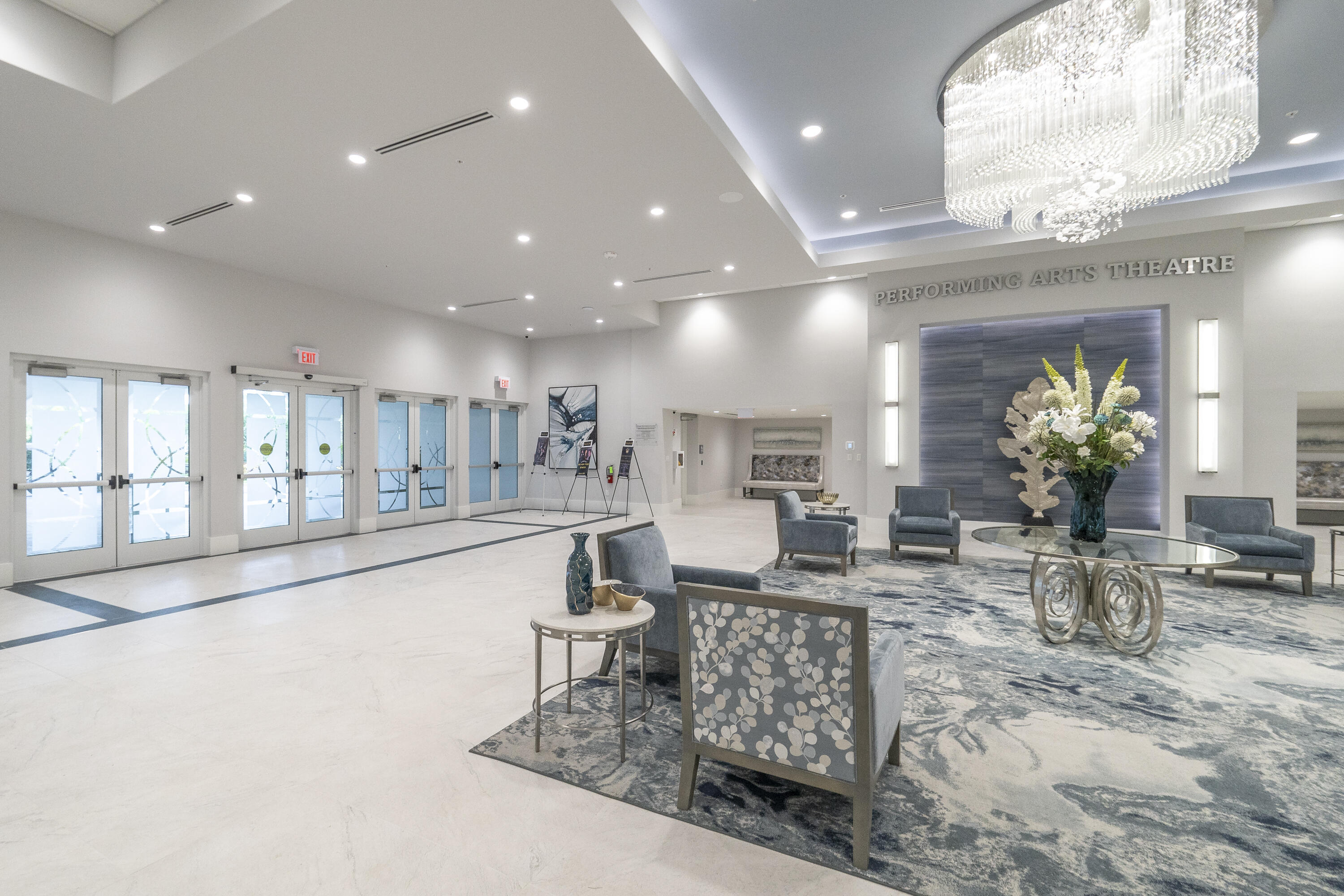 6220 Kings Gate Circle Delray Beach, FL 33484 - Photo 38 of 59 a lobby with furniture and a potted plant