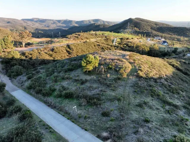 a view of a house with a mountain