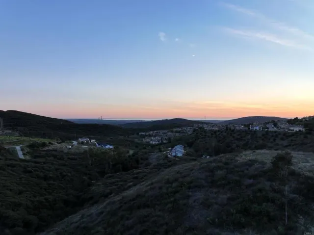 a view of city and mountain