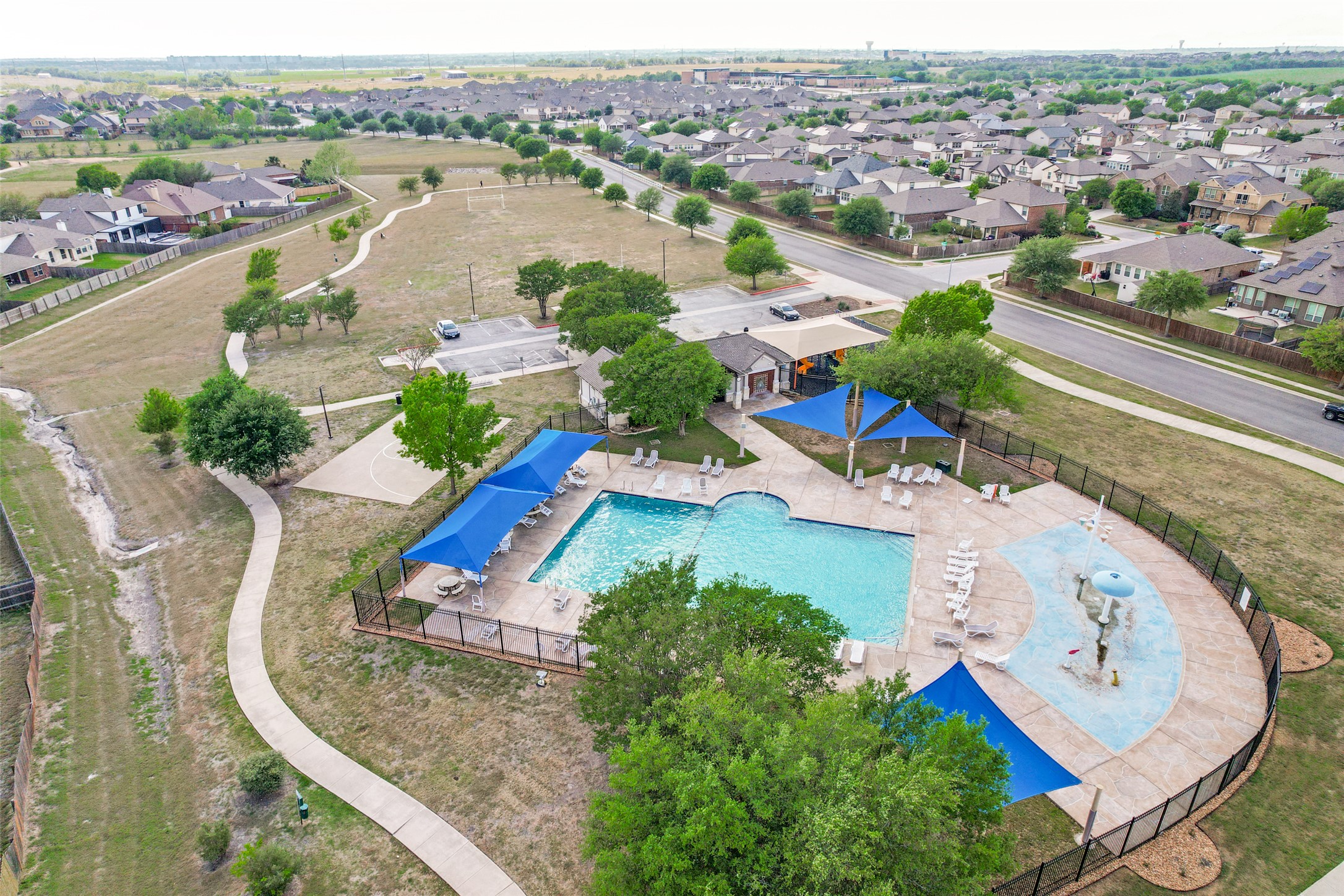 3816 Bandice Lane Pflugerville, TX 78660 - Photo 32 of 33 Aerial view of community pool nd amenities