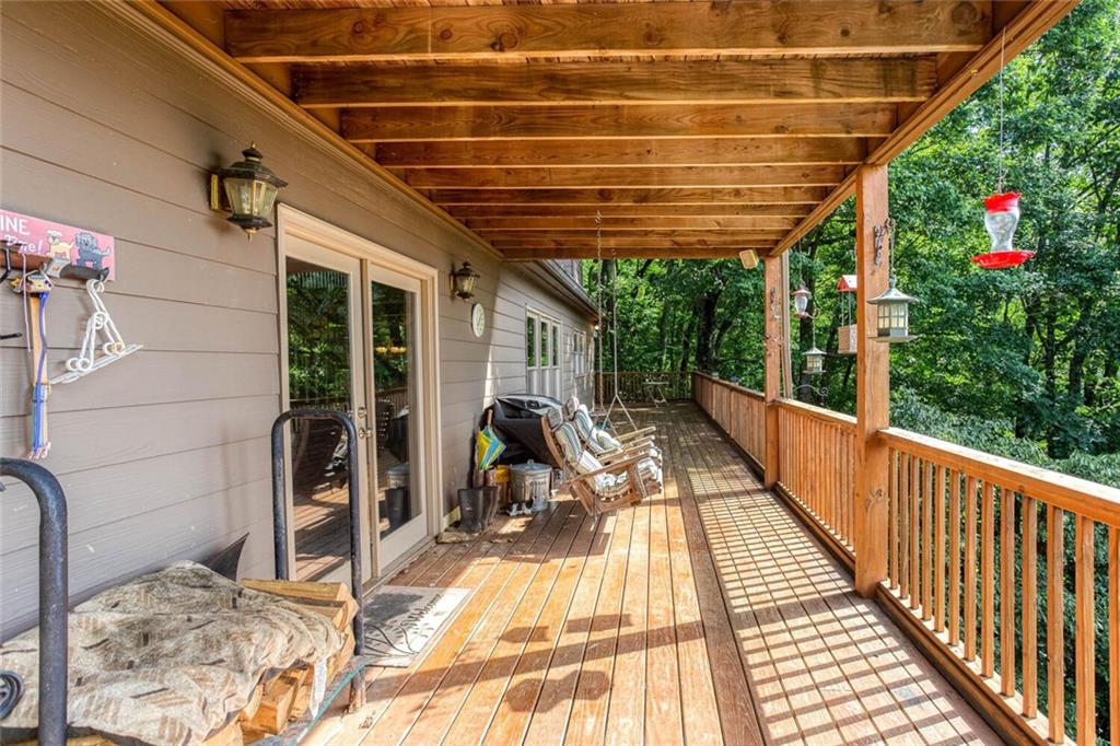 8 Mt Sequoyah Road Jasper, GA 30143 - Photo 54 of 86 a view of a porch with wooden floor and outdoor space
