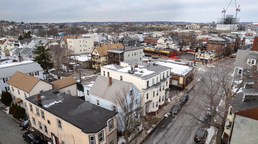 9 Cross Street Somerville, MA 02145 - Photo 18 of 18 an aerial view of a city with lots of residential buildings