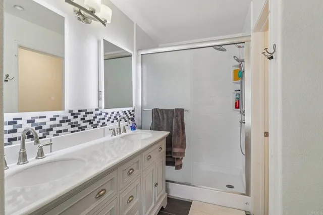 a view of balcony with furniture