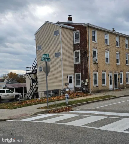 a front view of a building