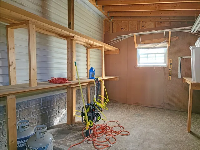 a view of storage and utility room