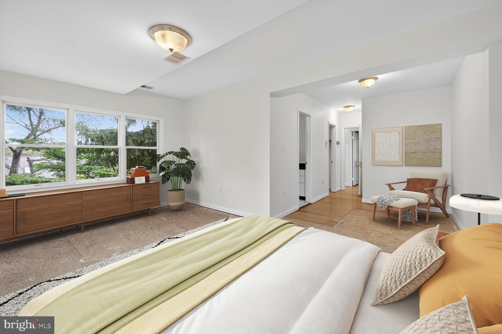 3625 Jenifer Street Northwest Washington, DC 20015 - Photo 12 of 30 Bedroom 2. Bright and airy with serene views.