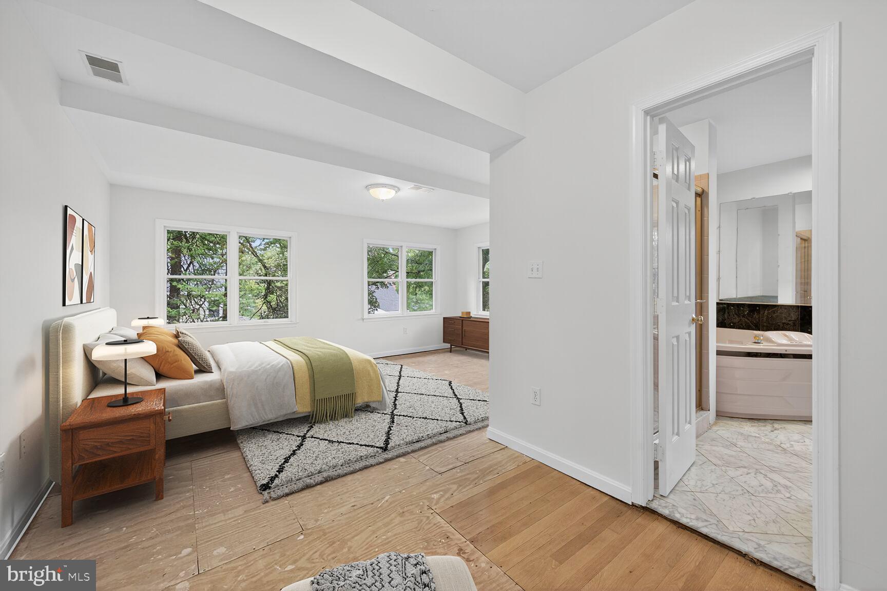3625 Jenifer Street Northwest Washington, DC 20015 - Photo 13 of 30 Bright and airy bedroom with natural light.