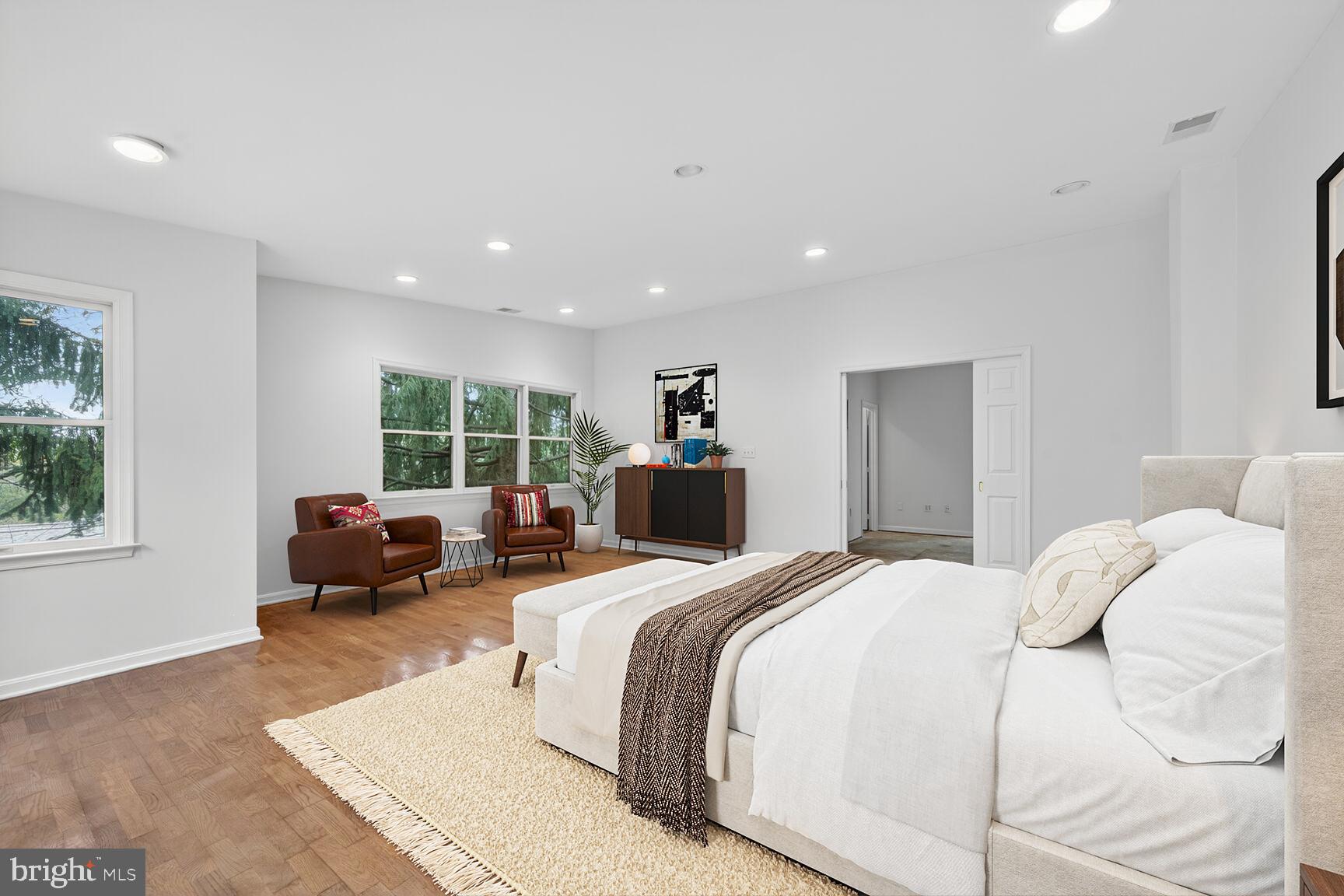 3625 Jenifer Street Northwest Washington, DC 20015 - Photo 17 of 30 Bedroom 3. Spacious with natural light and style.