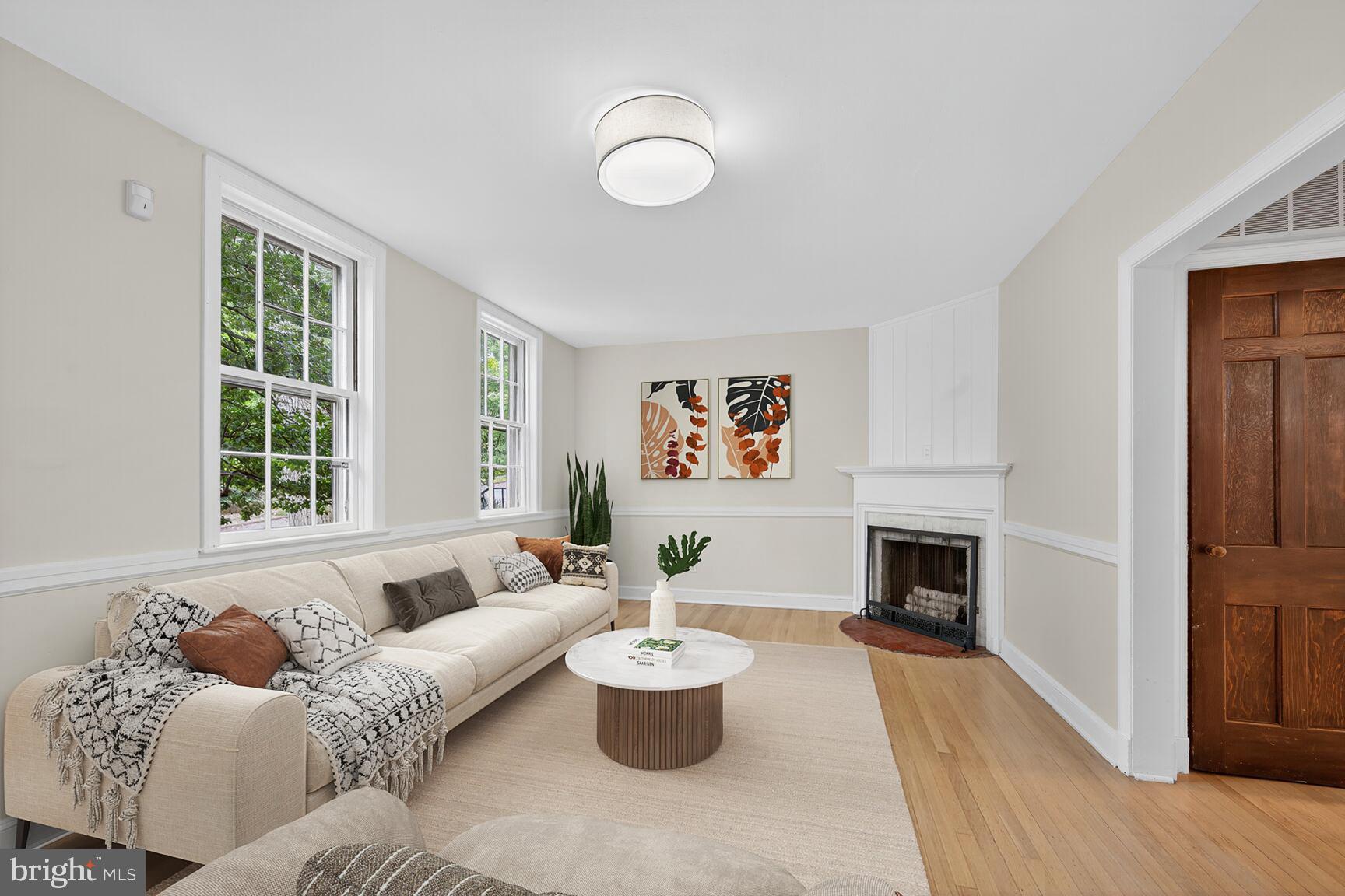 3625 Jenifer Street Northwest Washington, DC 20015 - Photo 2 of 30 Bright and inviting living space with charm.