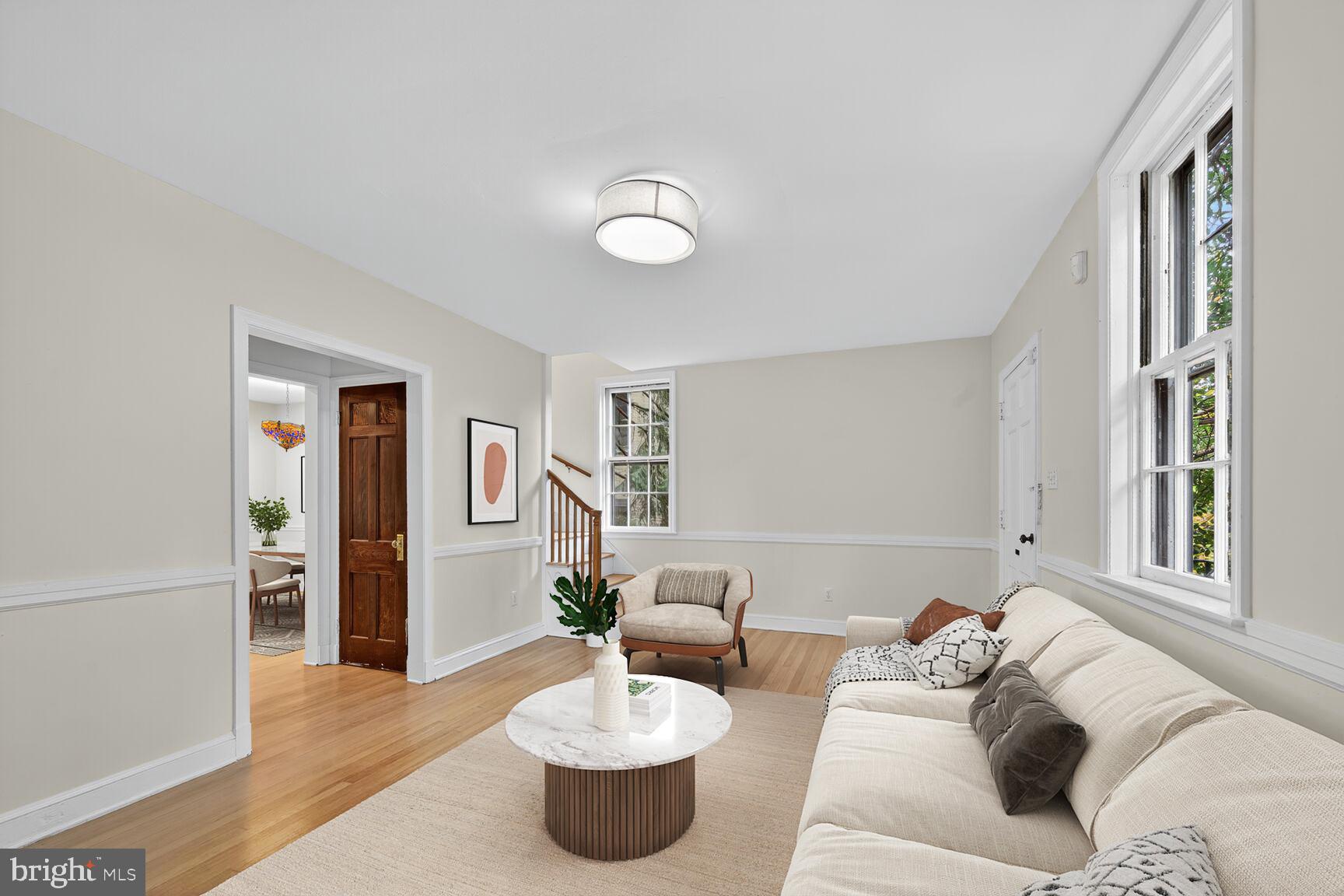 3625 Jenifer Street Northwest Washington, DC 20015 - Photo 4 of 30 Bright and airy living space with charm.