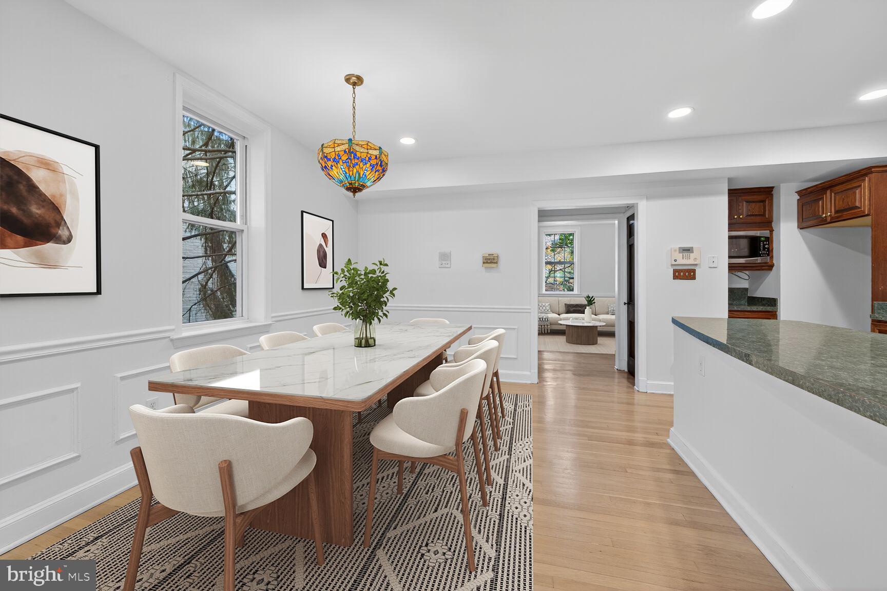 3625 Jenifer Street Northwest Washington, DC 20015 - Photo 5 of 30 Bright dining space with elegant charm.