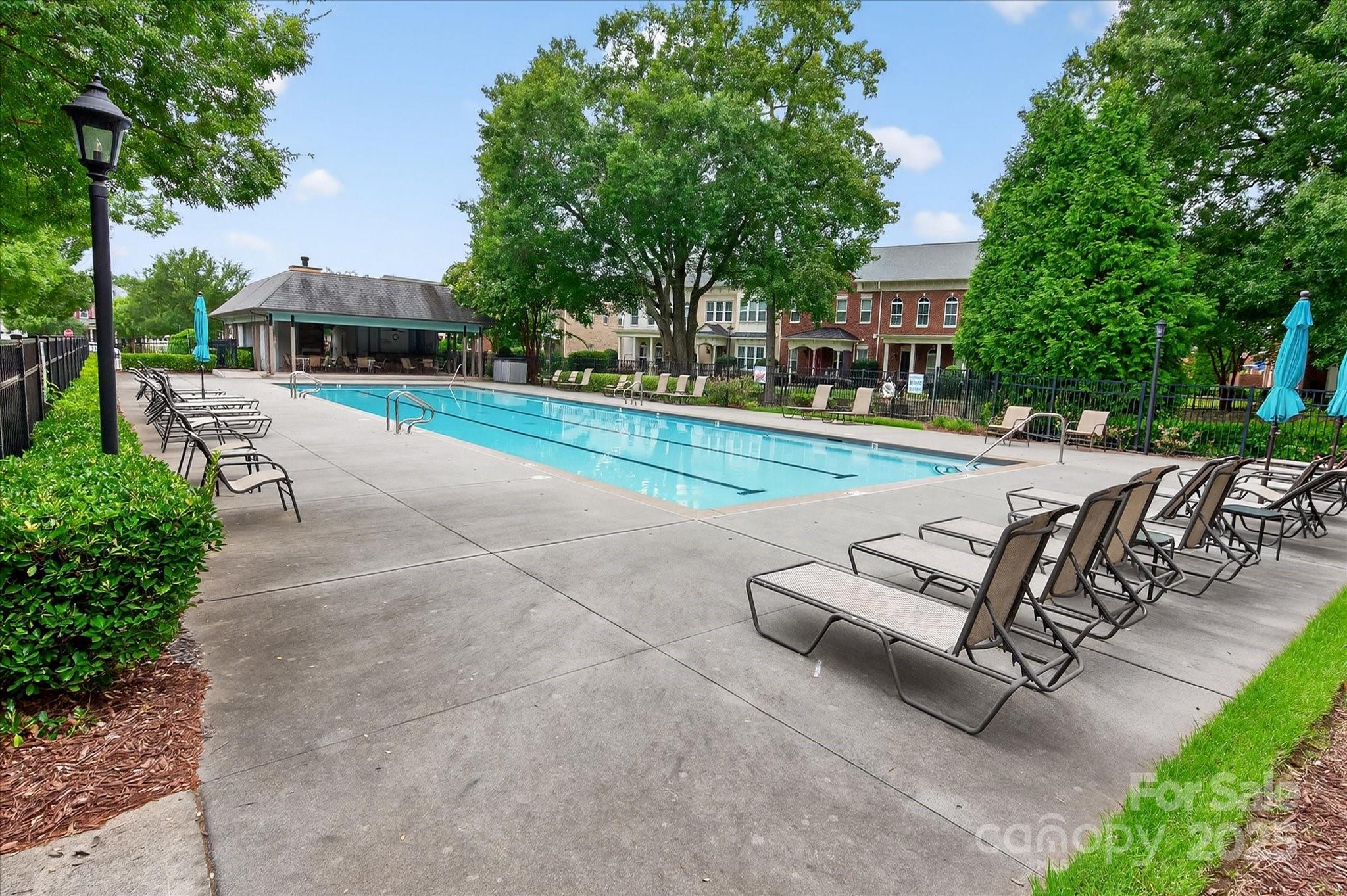 9614 Wheatfield Road Charlotte, NC 28277 - Photo 41 of 47 a view of a park with bench and trees