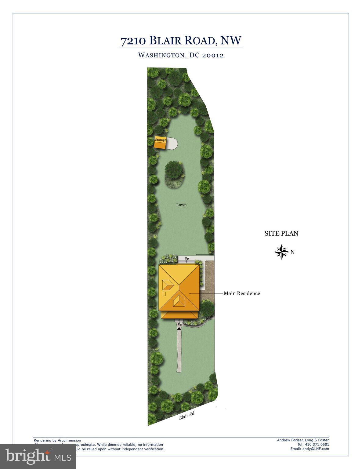 7210 Blair Road Northwest Washington, DC 20012 - Photo 35 of 36 Lot Site Plan